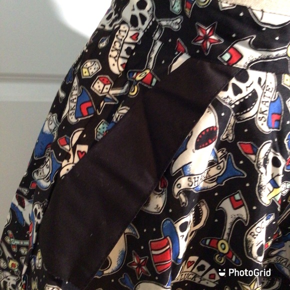 Hell Bunny Rock On Circle Skirt - Picture 4 of 8